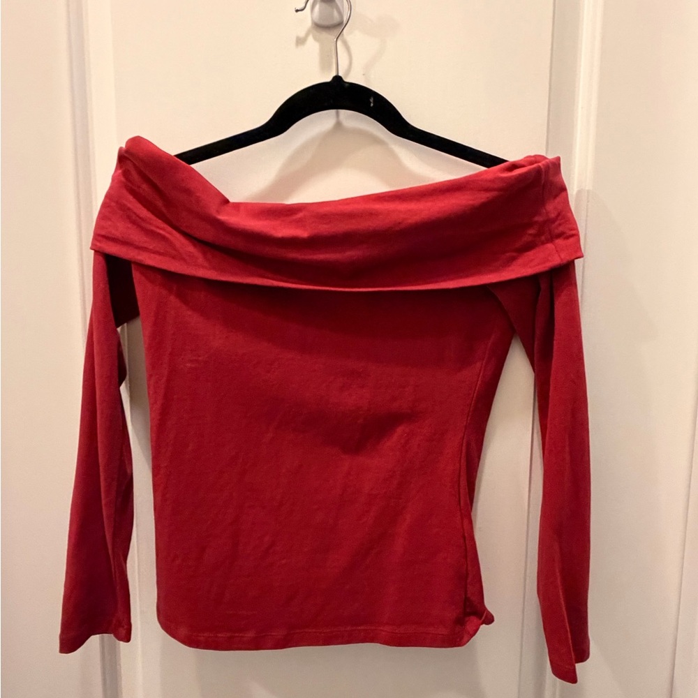 Abercrombie & Fitch burgundy Crewneck Sweatshirt